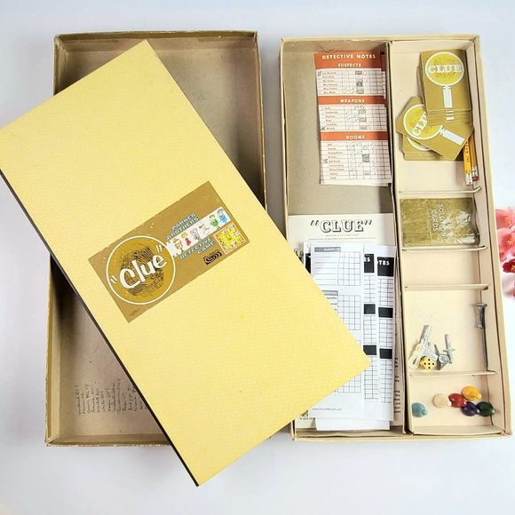 1963 - Clue Board Game - Parker Brothers- Detective Game - Picture 4 of 9